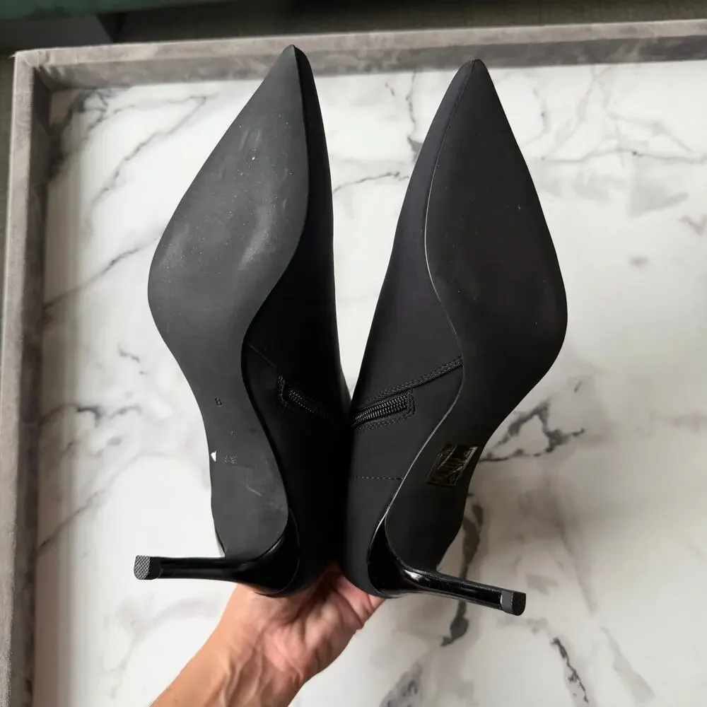 Jeffrey Campbell Nixie Black Neoprene Booties Size 8